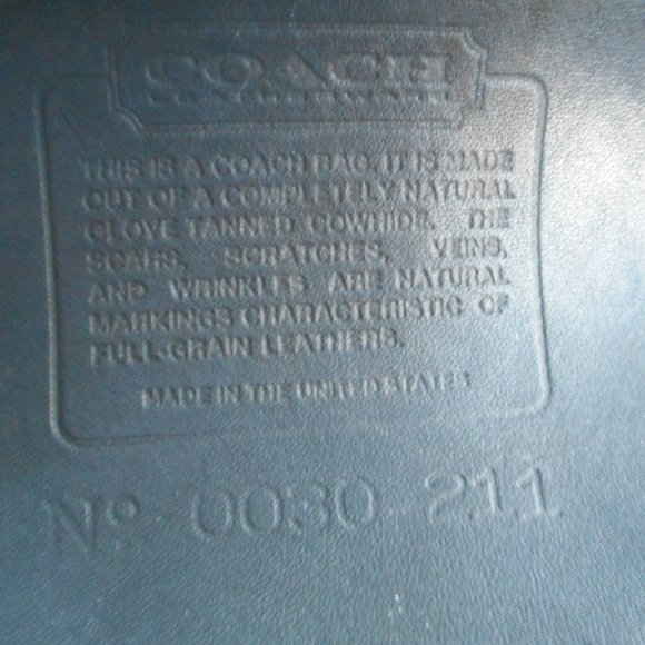 SOLD**Vintage Coach Kimball Bag,9911 in Black - Picture 8 of 8